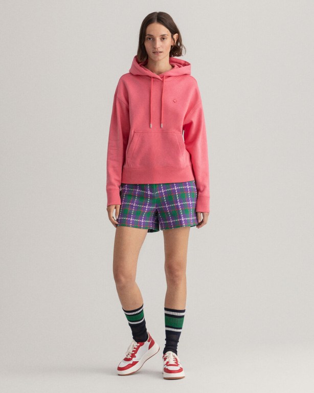 Gant Icon G Essential Women's Hoodies Rose | Ygh6qaJRpvy