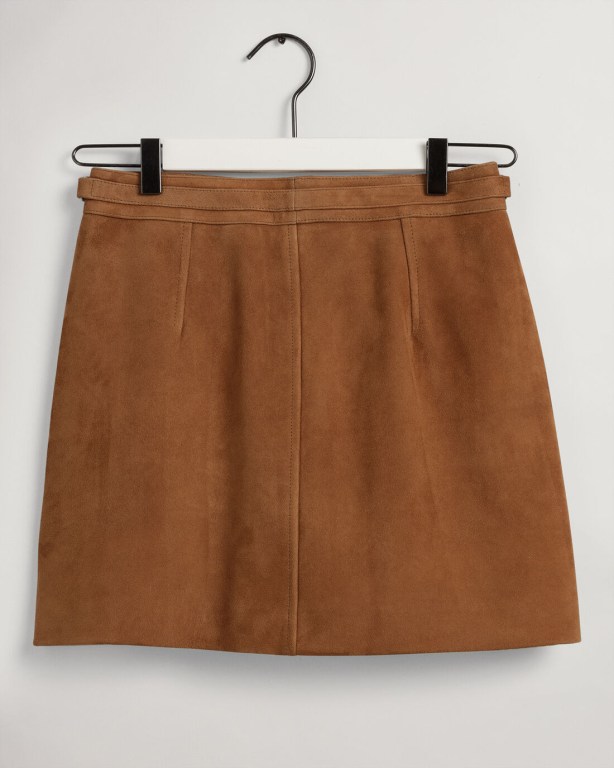 Gant Iconic G Suede Mini Women's Skirts Yellow | K39hVycGivV