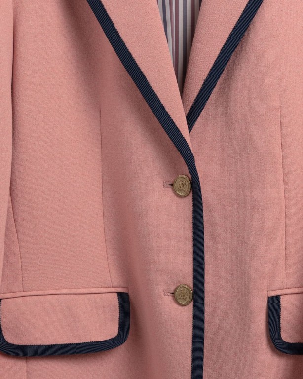 Gant Jersey Shaped Women's Blazers Rose | vyQZNLUcu6o