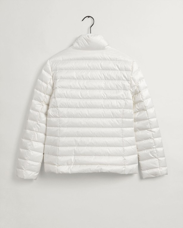 Gant Light Down Women's Jackets Cream | Y3gEsoyboBh