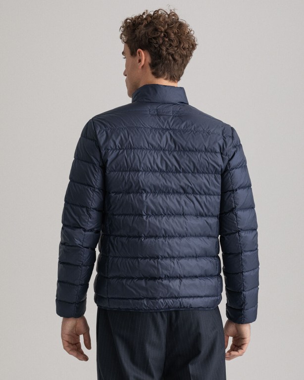 Gant Light Men's Down Jackets Blue | 9YXOM5CGtWJ