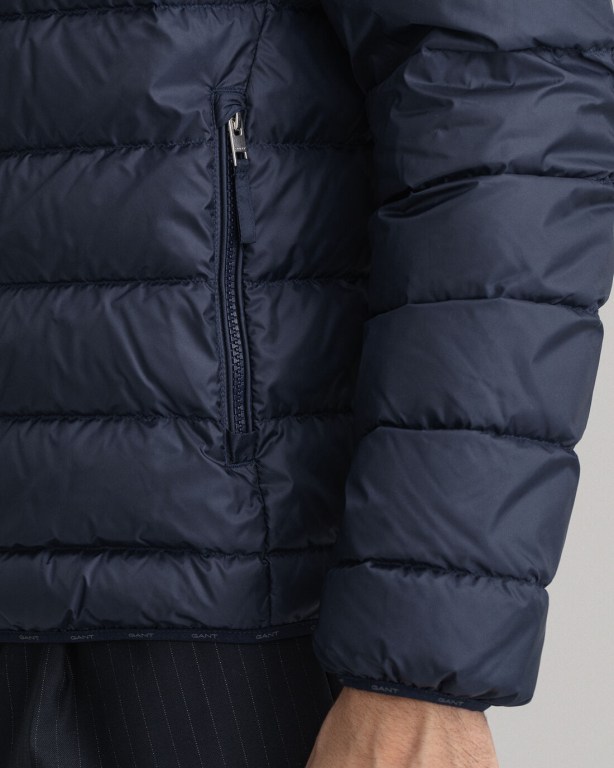 Gant Light Men's Down Jackets Blue | 9YXOM5CGtWJ