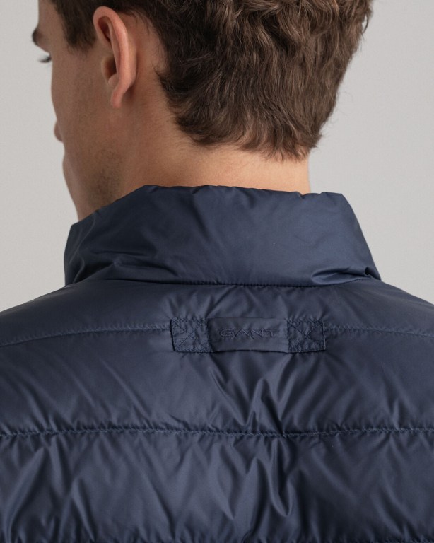 Gant Light Men's Down Jackets Blue | 9YXOM5CGtWJ