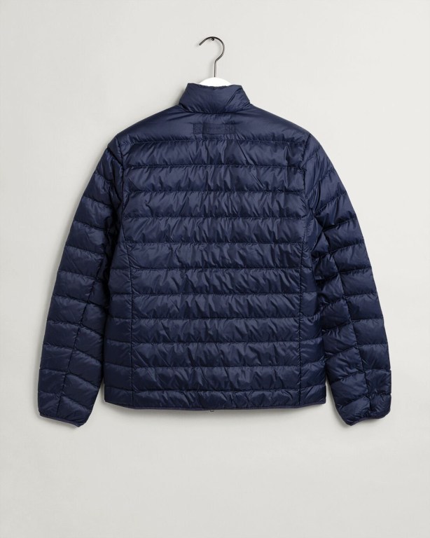 Gant Light Men's Down Jackets Blue | 9YXOM5CGtWJ