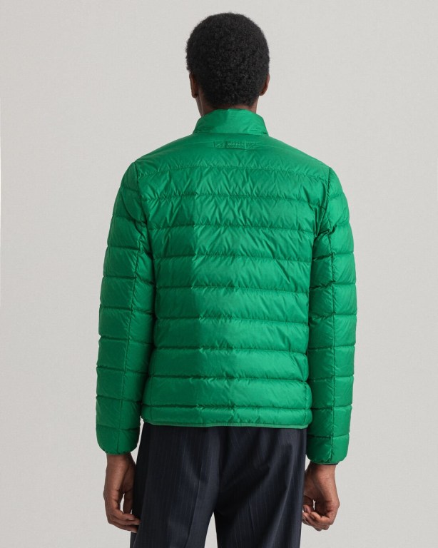 Gant Light Men's Down Jackets Green | qLlEAQFET1L