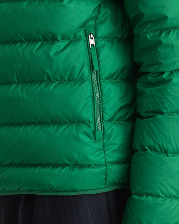 Gant Light Men's Down Jackets Green | qLlEAQFET1L