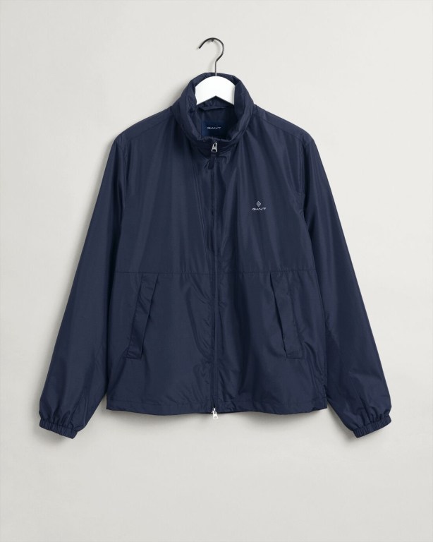 Gant Light Men's Jackets Blue | 2131ABqaheF