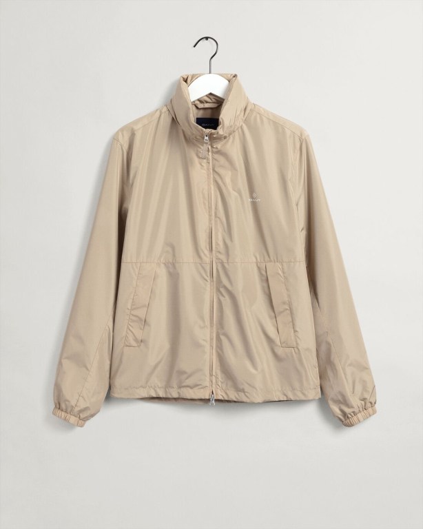 Gant Light Men's Jackets Dark Khaki | hg2rFfZcrHr