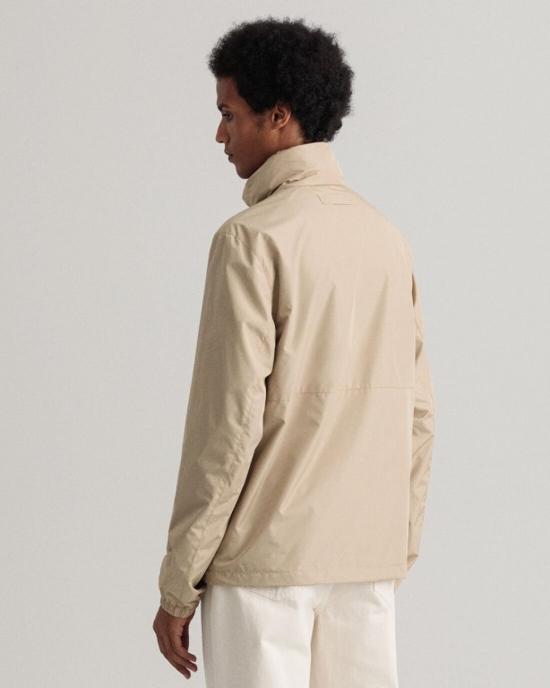 Gant Light Men's Jackets Dark Khaki | hg2rFfZcrHr