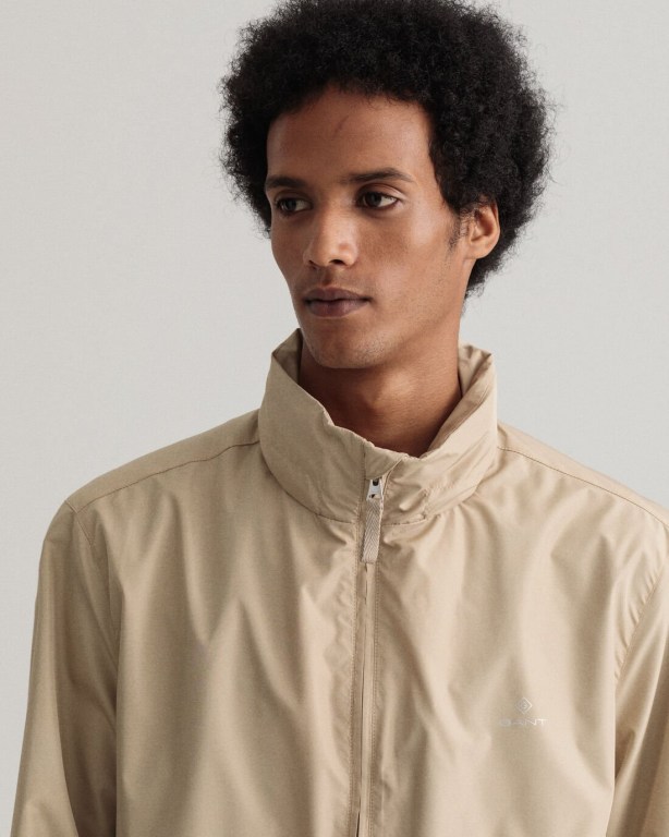 Gant Light Men's Jackets Dark Khaki | hg2rFfZcrHr