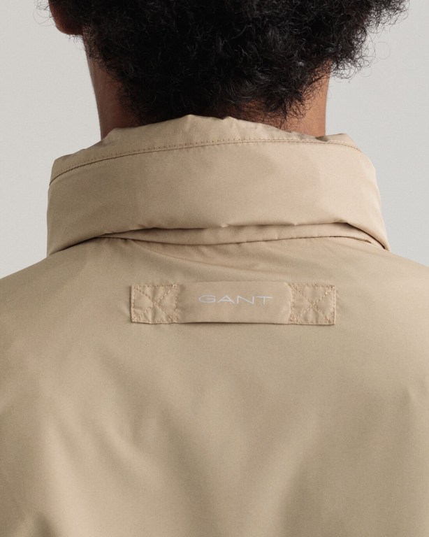 Gant Light Men's Jackets Dark Khaki | hg2rFfZcrHr