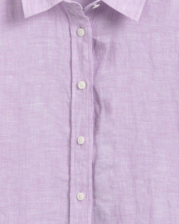 Gant Linen Chambray Women's Shirts Purple | bykRiFgq4w0