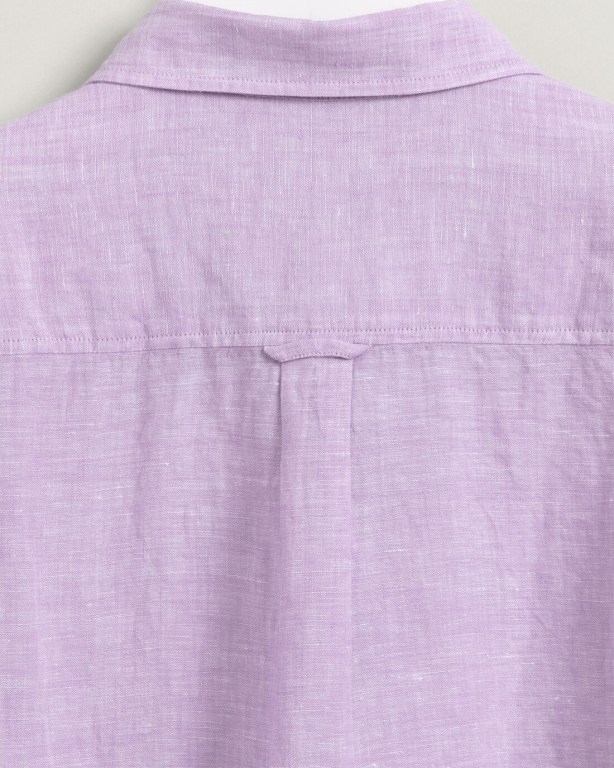 Gant Linen Chambray Women's Shirts Purple | bykRiFgq4w0