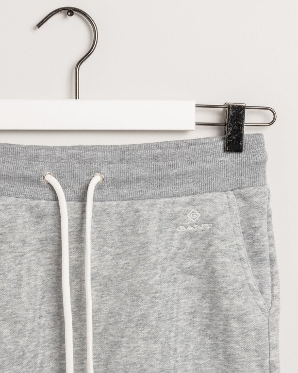 Gant Logo Sweat Women's Skirts Grey | OvVVOia2mCw