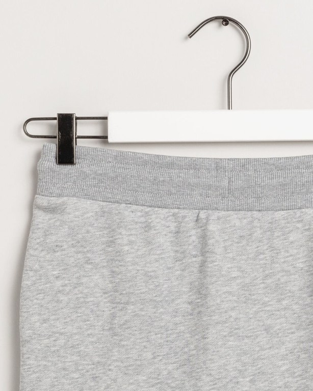 Gant Logo Sweat Women's Skirts Grey | OvVVOia2mCw