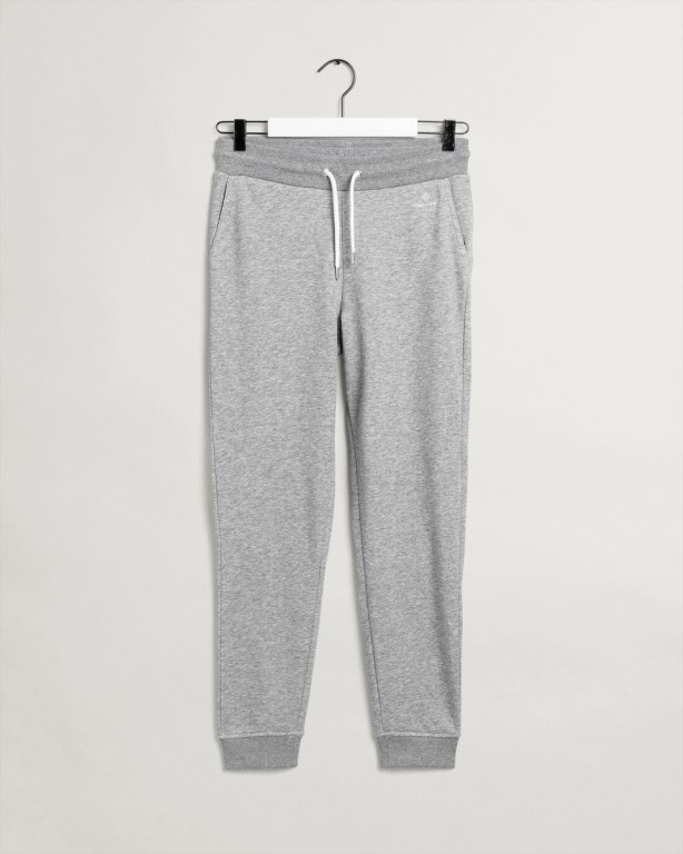 Gant Logo Women's Sweatpants Grey | yfuqkRamMTn