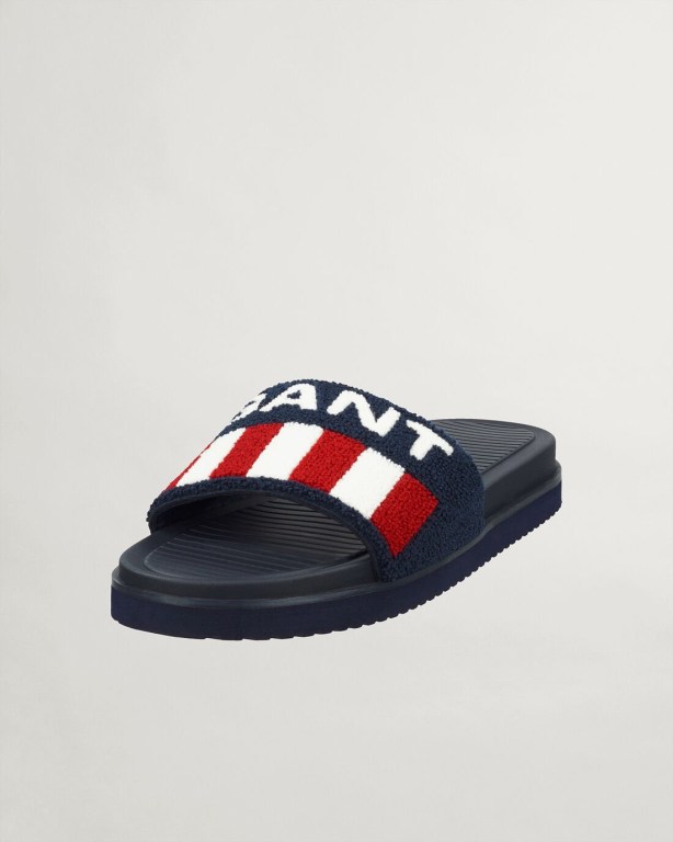 Gant Maxbuddy Sport Men's Sandals Dark Blue | Vy7pDCmWzE1