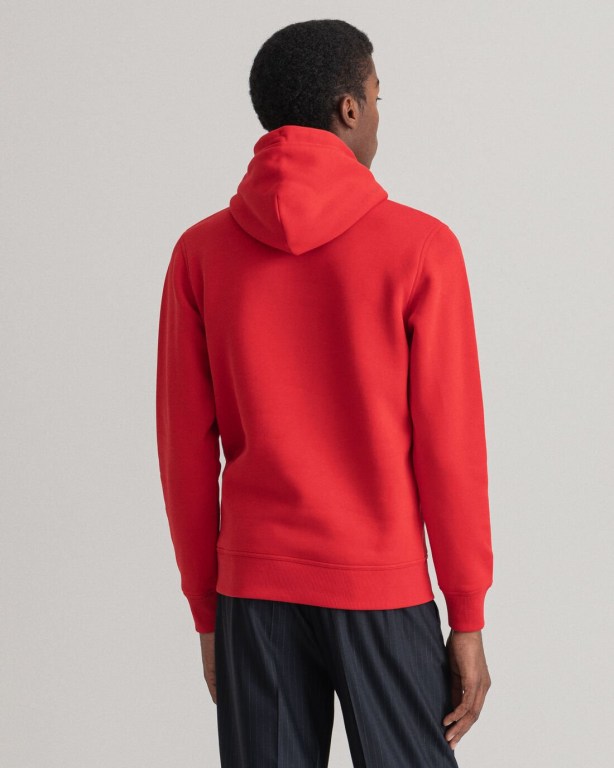 Gant Medium Archive Shield Men's Hoodies Light Red | zCYsUO9Ai5u