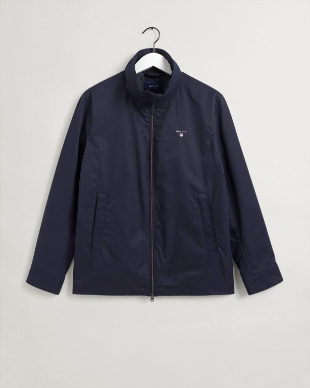 Gant Mid-Length Jacket Men's Raincoats Blue | cRsL4ifAMOq