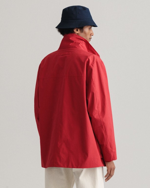 Gant Mist Jacket Men's Raincoats Red | Ce2bXVuBQgv