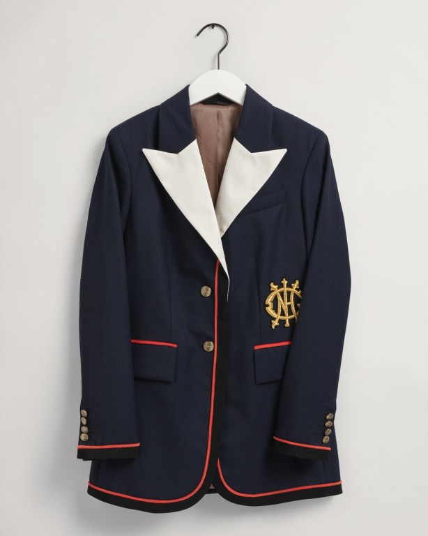 Gant Monogram Shaped Club Women's Blazers Blue | 53yPqrkXdPk