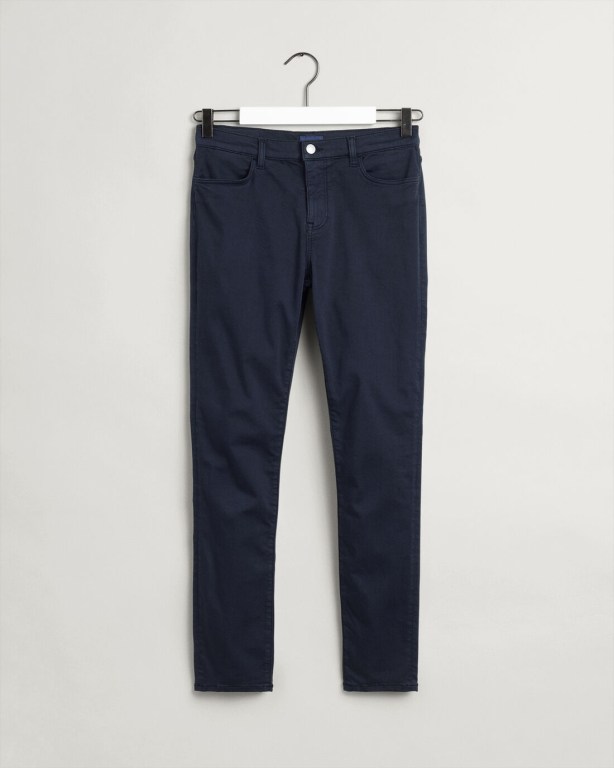 Gant Nella Skinny Travel Color Women's Jeans Blue | Y68MacR802A