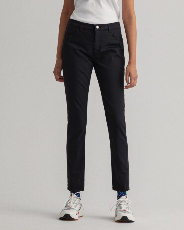 Gant Nella Skinny Travel Color Women's Jeans Black | Yu7FbA2icdv