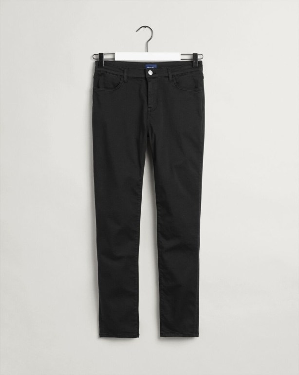 Gant Nella Skinny Travel Color Women's Jeans Black | Yu7FbA2icdv