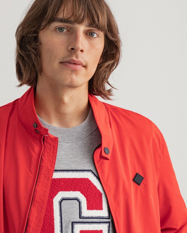 Gant Nylon Harrington Men's Jackets Light Red | wrKJUmumakW