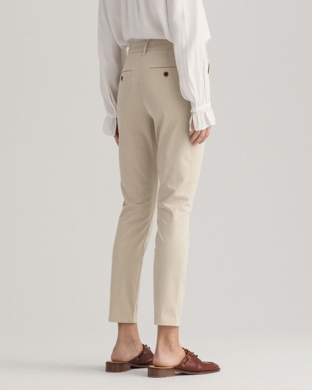 Gant Nyomi Skinny Sunfaded Chinos Women's Pants Beige | ufYZAVyXDoh