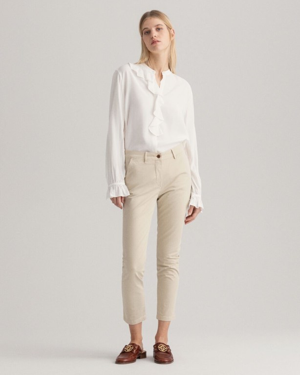 Gant Nyomi Skinny Sunfaded Chinos Women's Pants Beige | ufYZAVyXDoh