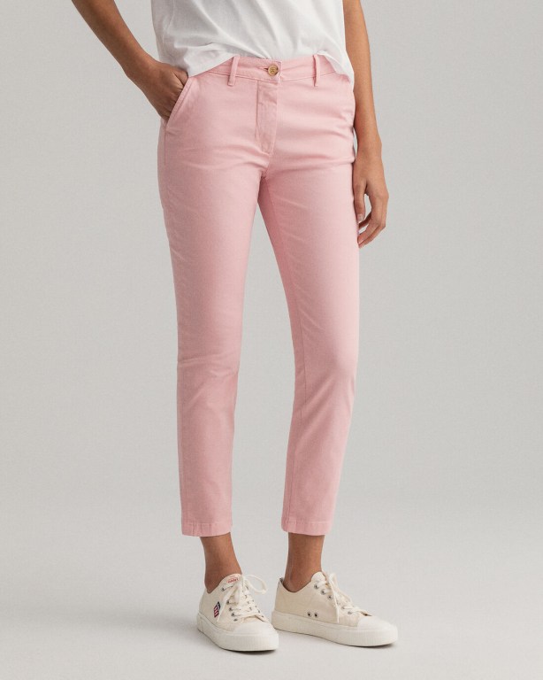 Gant Nyomi Skinny Sunfaded Chinos Women's Pants Pink | yIxTGfJ7YOd