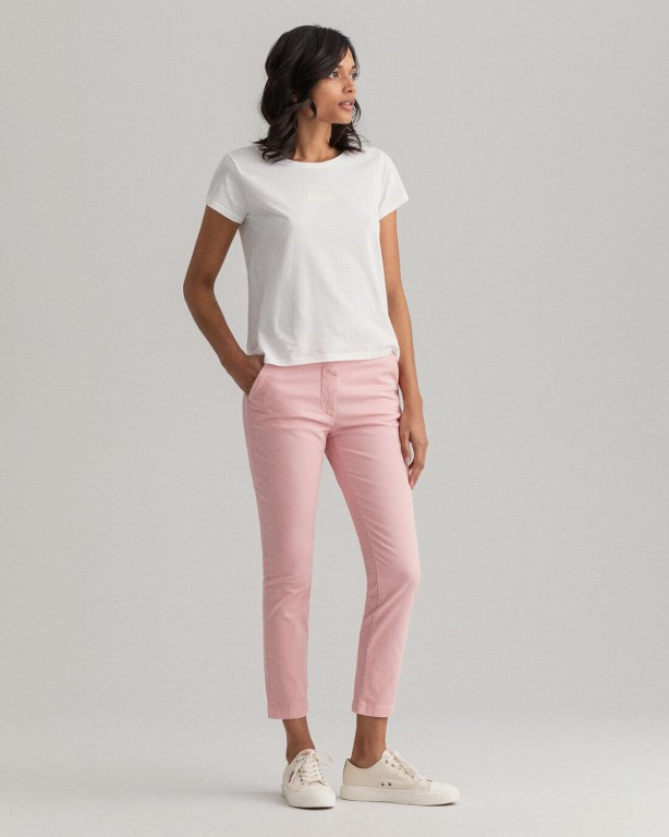 Gant Nyomi Skinny Sunfaded Chinos Women's Pants Pink | yIxTGfJ7YOd