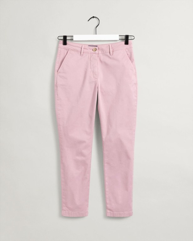 Gant Nyomi Skinny Sunfaded Chinos Women's Pants Pink | yIxTGfJ7YOd