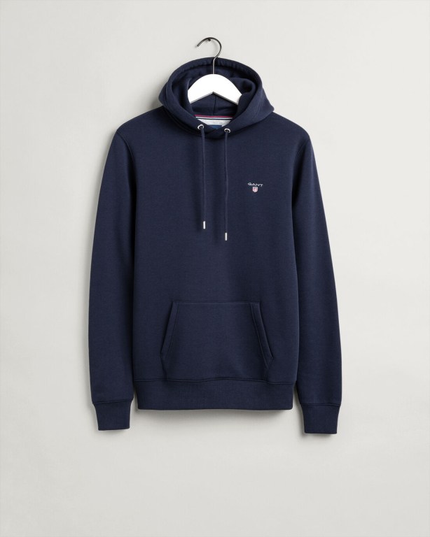 Gant Original Men's Hoodies Blue | h72USssGGaJ