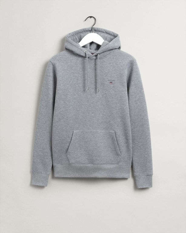 Gant Original Men's Hoodies Grey | SIm82NEgQZy