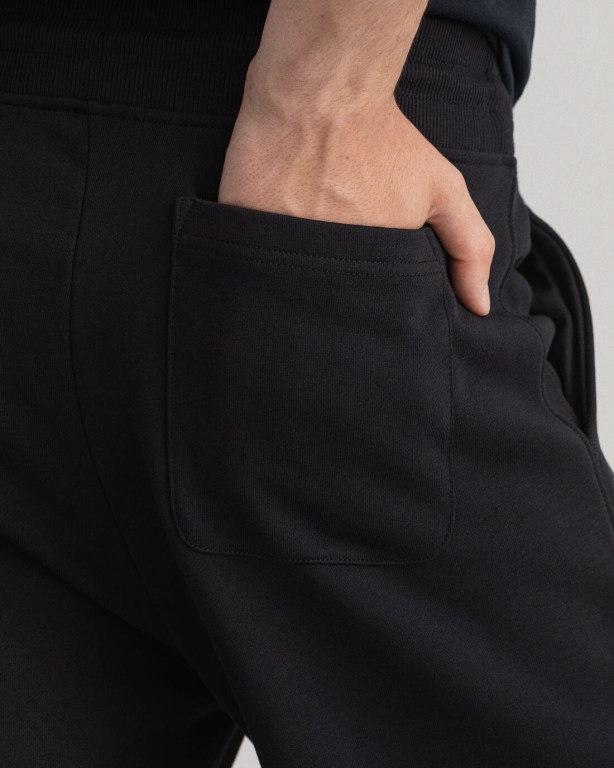 Gant Original Men's Sweatpants Black | CKj41SAzMHi