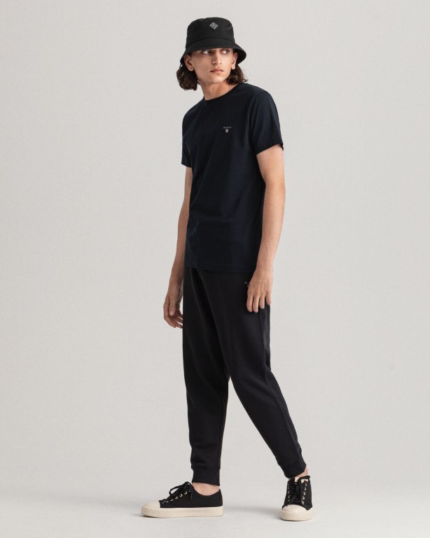 Gant Original Men's Sweatpants Black | CKj41SAzMHi