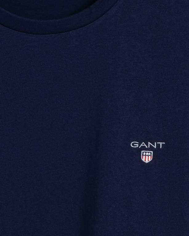 Gant Original Men's T-shirts Blue | bXZMKsUvQFK