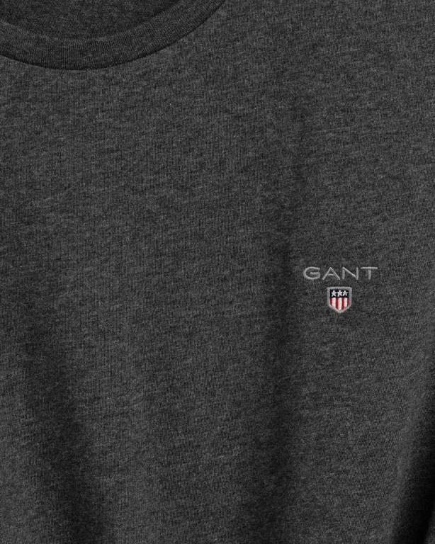 Gant Original Men's T-shirts Dark Grey | e4VzBxNT5N4