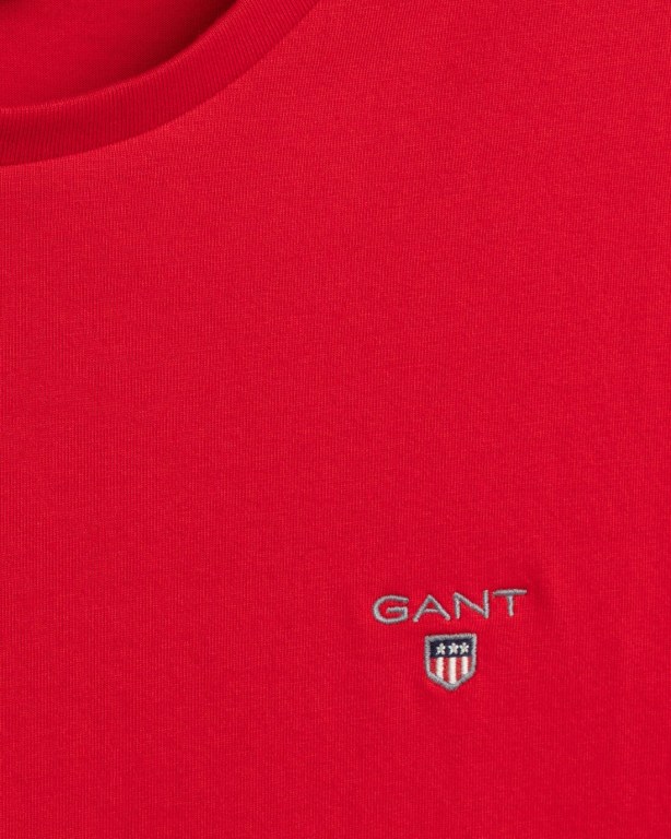 Gant Original Men's T-shirts Light Red | B24LOq1bJSU