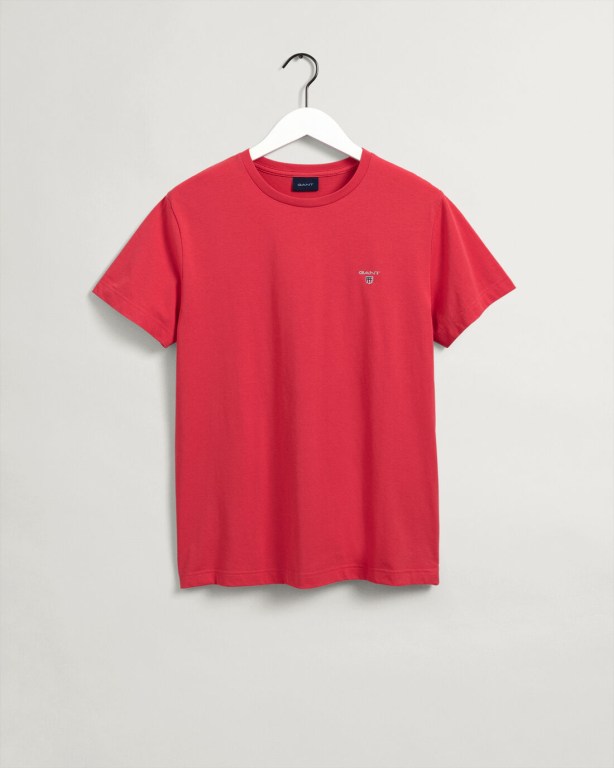 Gant Original Men's T-shirts Pink | YT5VnZf76ba