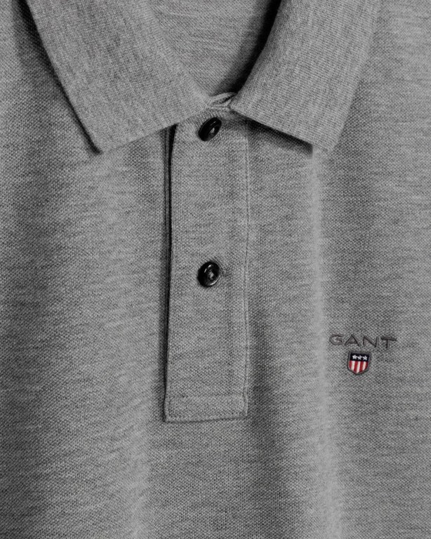 Gant Original Piqué Men's Polo Shirts Grey | AmePHJGJitc