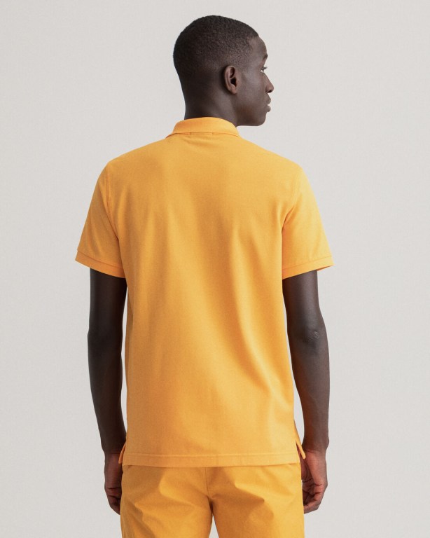 Gant Original Piqué Men's Polo Shirts Orange | l0dKeWtfxRB