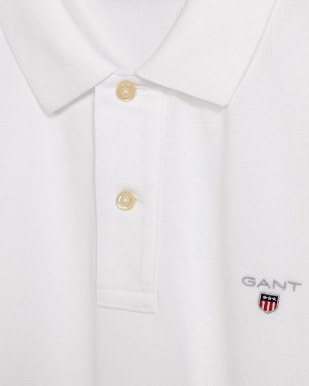 Gant Original Piqué Men's Polo Shirts White | Q6NUk7701hm