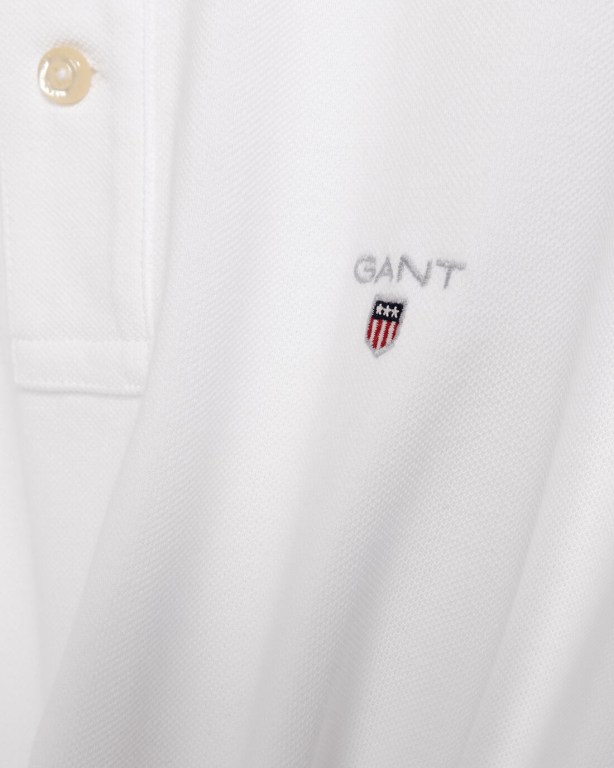 Gant Original Piqué Men's Polo Shirts White | Q6NUk7701hm