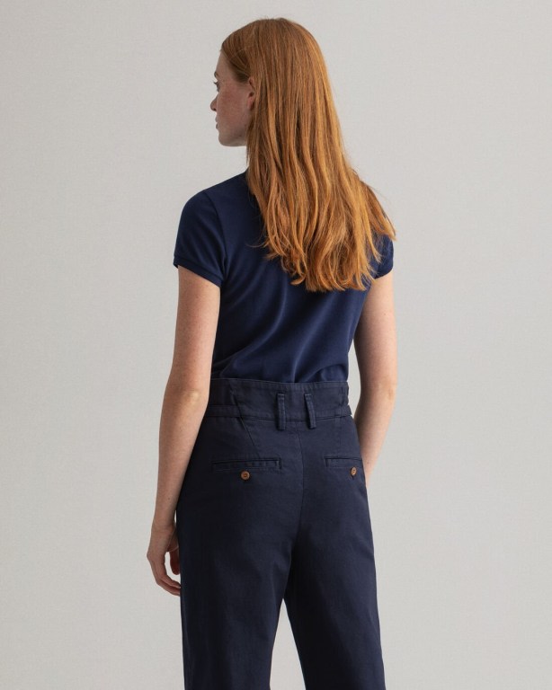 Gant Original Piqué Women's Polos Blue | y9dPxNhVkxC