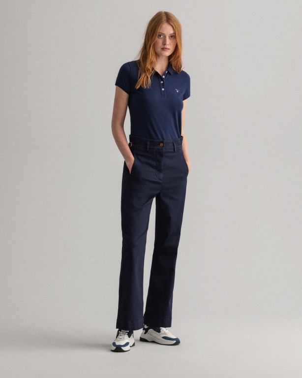 Gant Original Piqué Women's Polos Blue | y9dPxNhVkxC