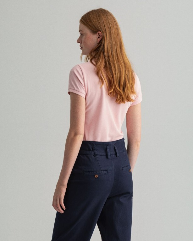 Gant Original Piqué Women's Polos Pink | vDcYh34VVzB