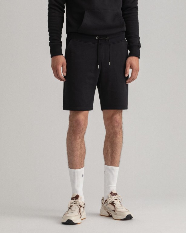 Gant Original Sweat Men's Shorts Black | d0GnUbXCn9D